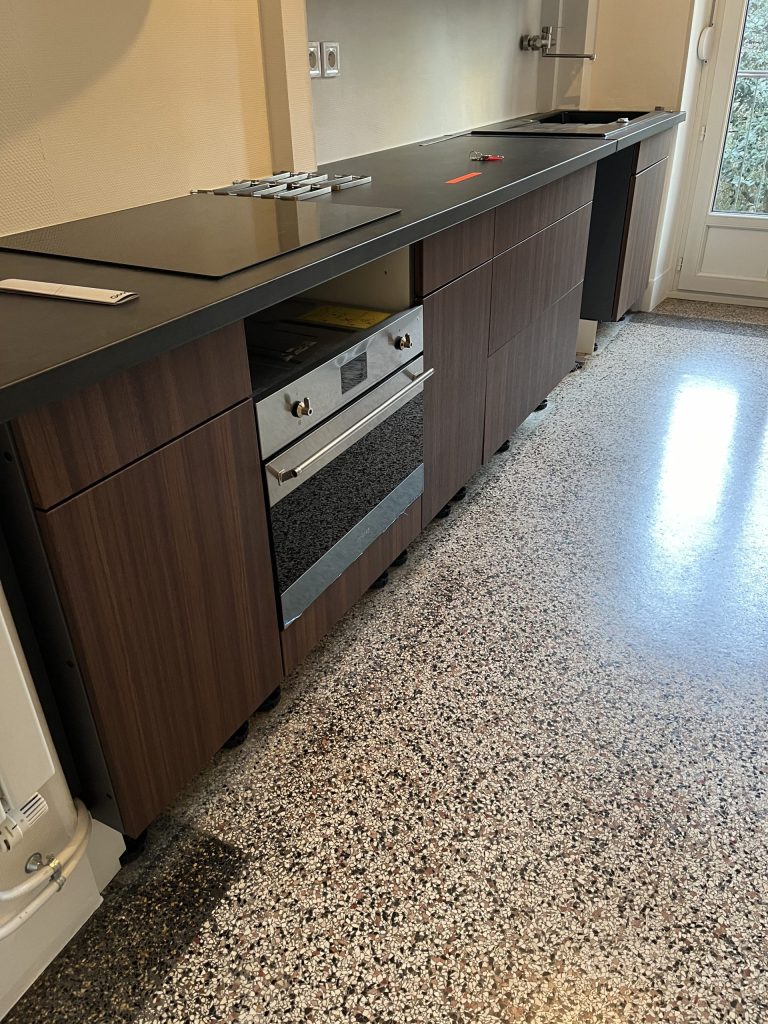 Rénovation cuisine en effet bois, quartier Neudorf à Strasbourg