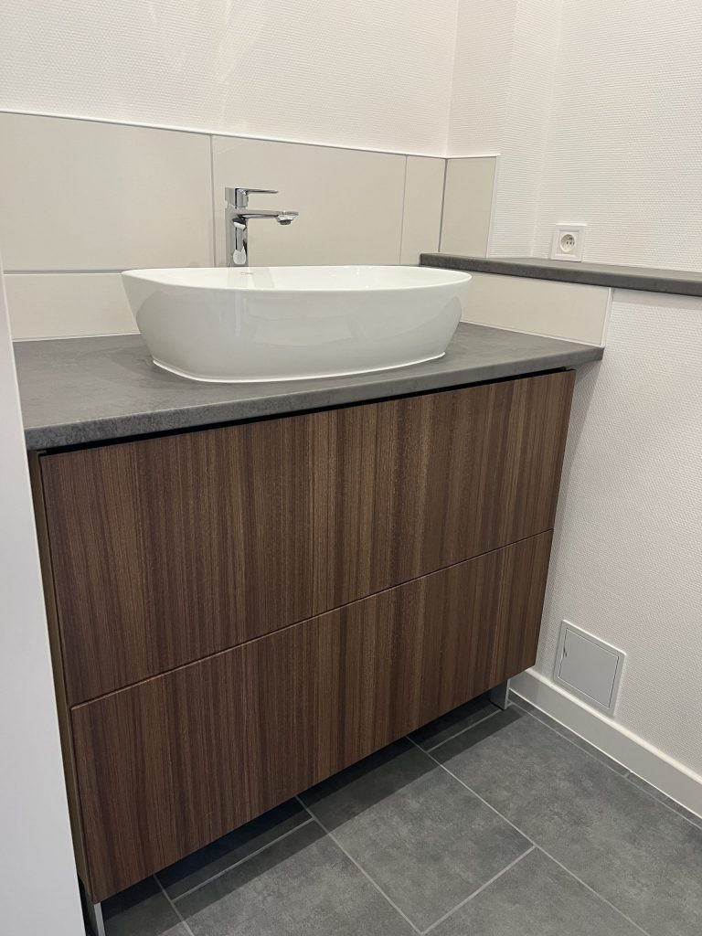 Rénovation cuisine en effet bois, quartier Neudorf à Strasbourg