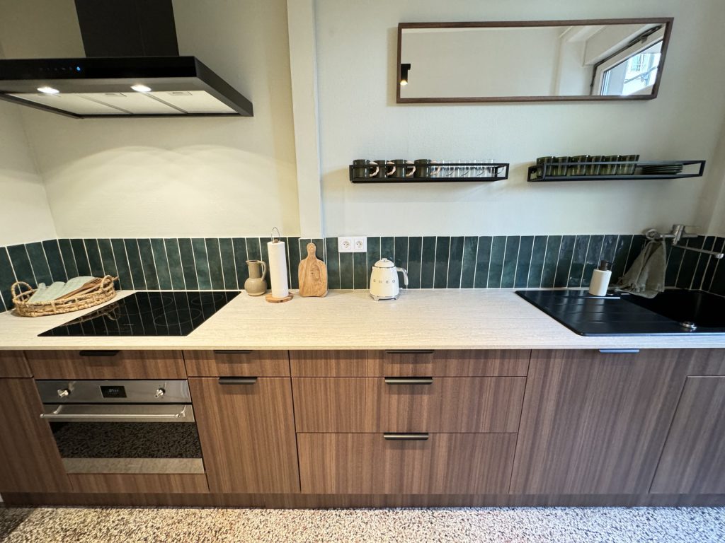 Rénovation cuisine en effet bois, quartier Neudorf à Strasbourg