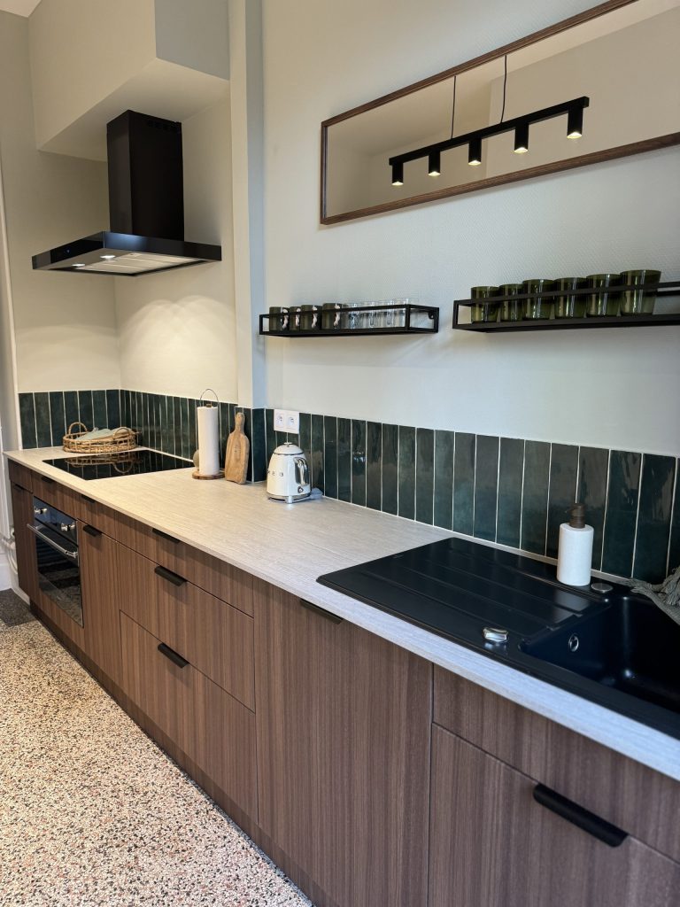 Rénovation cuisine en effet bois, quartier Neudorf à Strasbourg