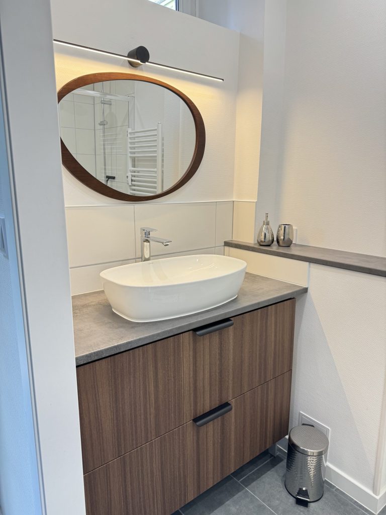 Rénovation cuisine en effet bois, quartier Neudorf à Strasbourg